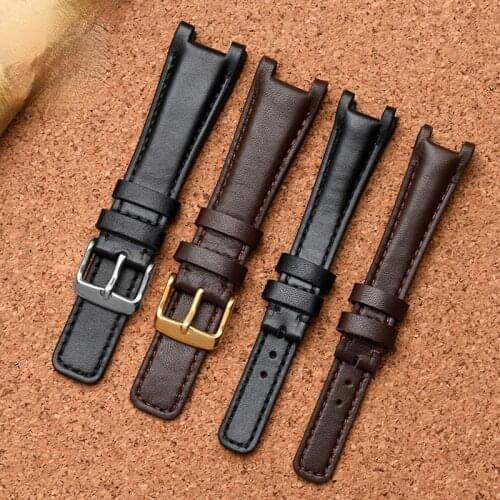 Concave Leather Watch Band for Gucci 1332 1333 1335 Series Gucci Men and Women 16mm 20mm 22mm Watch Strap