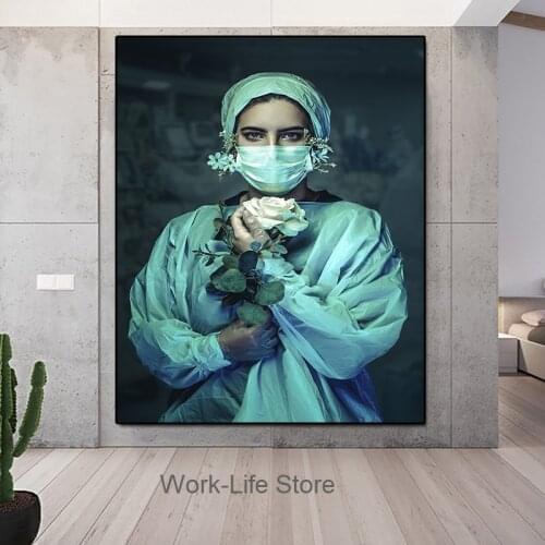Modern Character Love angel Canvas Painting Mural Wall Art Pictures Greatness Nurse Posters And Prints For Home Decor No Frame