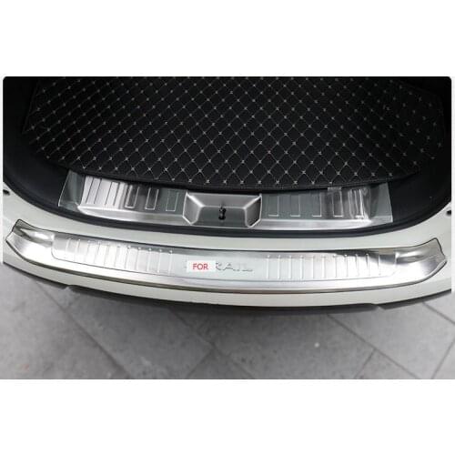 For Nissan X-Trail 2018-2021 X Trail T32 Rogue Steel Rear Bumper Protector Sill Trunk Guard Cover Trim Car Accessories