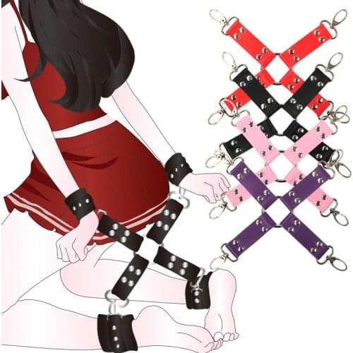 Adult Products Sex Cross Buckle Erotic Leather Back Connection Buckle Alternative Toy Accessories Cross Bdsm Bondage Sex Toys