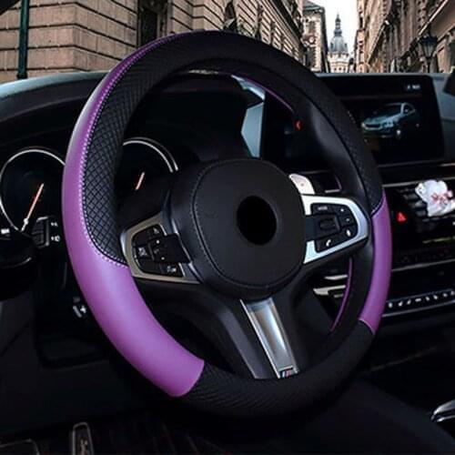 WLMWL Universal car steering wheel cover for Peugeot All Model 4008 RCZ 308 508 301 3008 206 307 207 2008 Steering Wheel