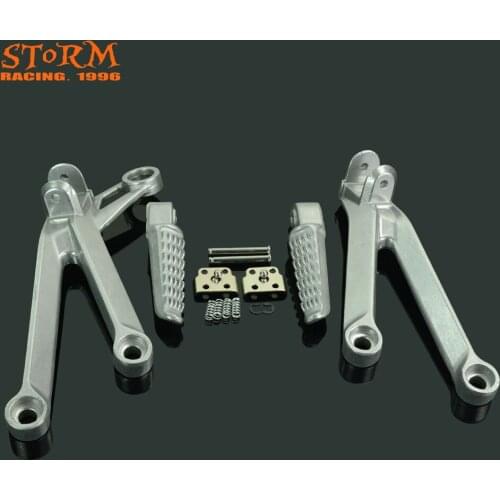 Rear Footpegs Foot Pegs Footrest Pedals Bracket For Kawasaki ZX10R ZX-10R ZX 10R 2004-2005