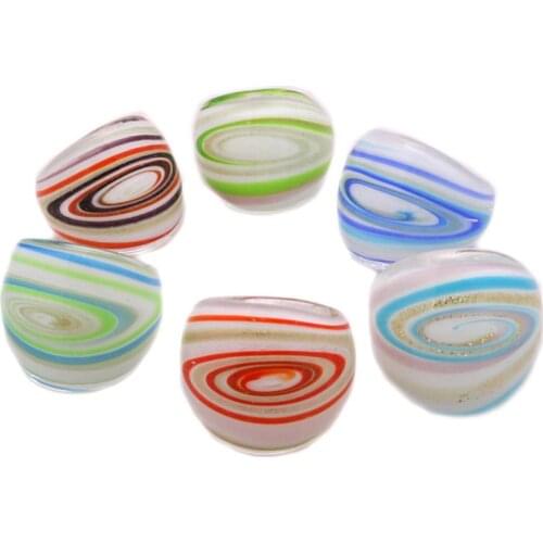 Sands Murano Milky Way Glass Woman Ring Red Black Blue Purple Free box