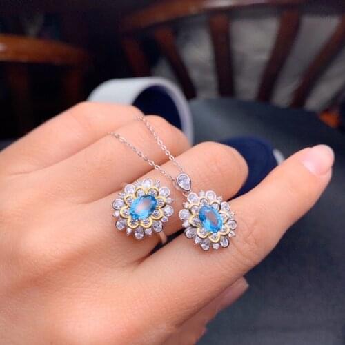 Fashion Flower Wedding Ring 925 Silver Luxury Jewelry Set Multiple Options For Women Engagement Party Elegant Christmas Gifts