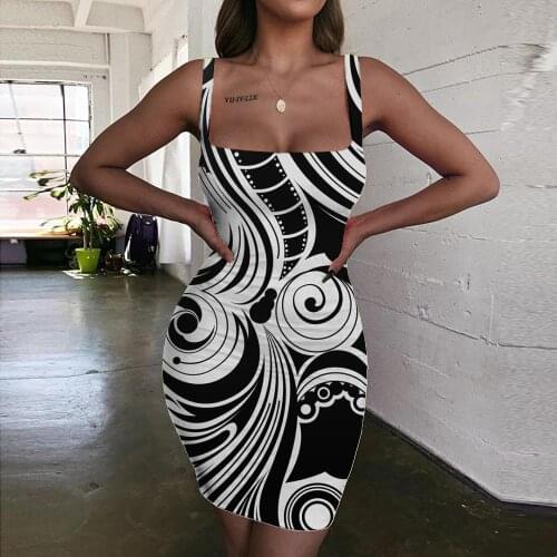 KYKU Brand Flowers Dress Women Abstract Vestido Sexy Psychedelic Sundress Art 3d Print Womens Clothing Summer Vintage Beach