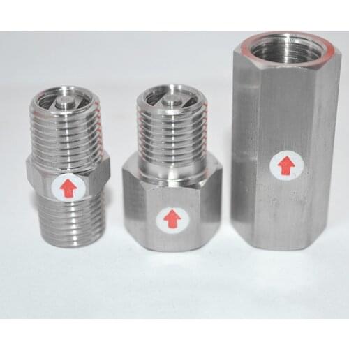 1/4" BSP Male Female Thread 304 Stainless Steel Sanitary Check Valve One Way Non-return Valve