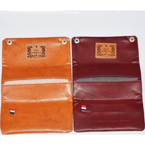 1pcs High Quality New Arrival PU Tobacco Pouch With Holder Tobacco Wallet Bag Purse Bag cigarette holder