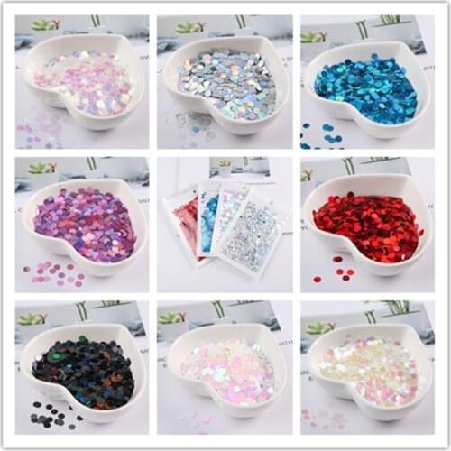 10g/Bag Ultrathin 3mm/4mm Sequins PET Paillettes Laser Sequin DIY 3D Nails Art Wedding Christmas Decoration Confetti Lentejuelas