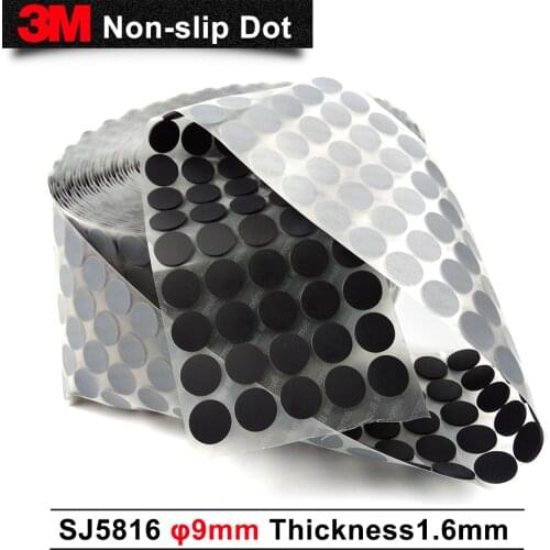 100% 3M SJ5816 Rubber Gasket Resilient Rollstock SJ5816 Black R30FL, adhesive rubber pads black 9mm circle 10000 pieces a lot
