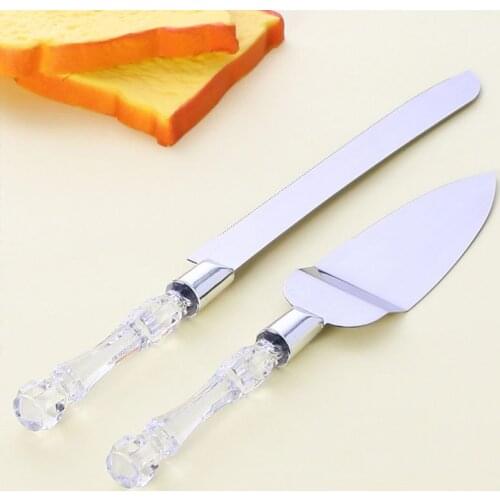 2PCS Personalized Wedding Resin Cake Knife Serving Set Custom Cake Knife & Shovel Birthday Gift Party Decoration Cake Tools