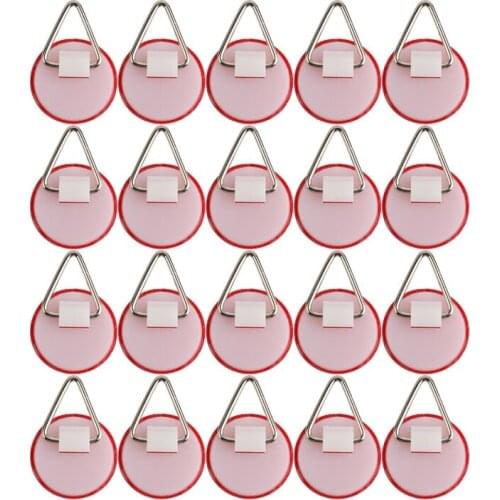 20PCS Strong Hook Self Adhesive Christmas Seamless Hanging Flag Hooks Round Small Disc Plate Wall Storage Organization