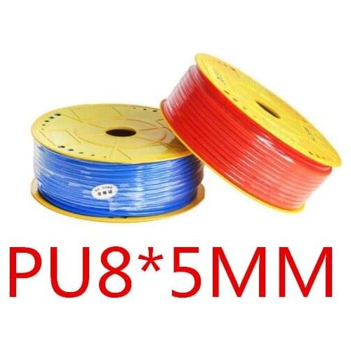 5m Pneumatic Hose PU Tube OD 8MM ID 5MM Plastic Flexible Pipe PU8*5 Polyurethane pipe