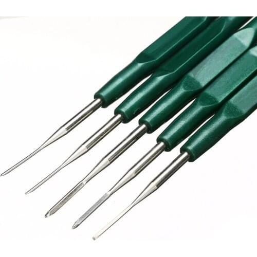 5Pcs Titanium Alloy Car Terminal Removal Tool Electrical Wiring Crimp Connector Extractor Puller Release Pin Probe Tool