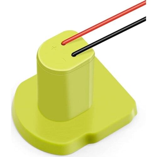 Power Wheels Adapter for Ryobi 18V One + P108 P107 P102 12 Gauge RC Toy Battery Dock Power Tool Connector (With Wire Terminals)
