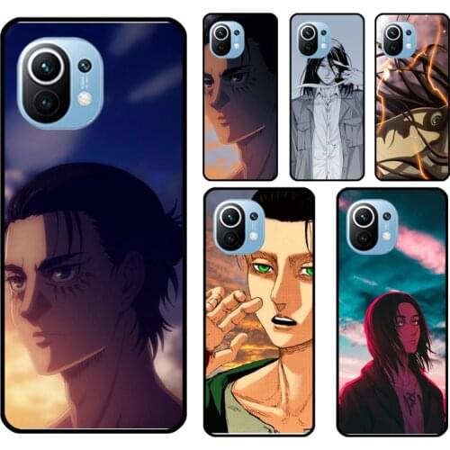 Eren Jaeger Attack on Titan Case For POCO M3 F2 F3 X3 Pro Phone Cover For Xiaomi Mi 11 Ultra 10T Pro Mi Note 10 Lite