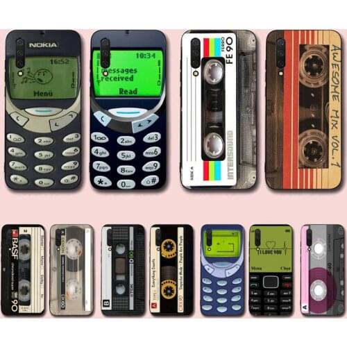 Vintage Cassette tape retro style Phone Case for Xiaomi mi 5 6 8 9 10 lite pro SE Mix 2s 3 F1 Max2 3