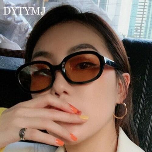 DYTYMJ Oval Sunglasses Women Small Frame Eyeglasses Women/Men Vintage Eyewear Brand Designer Glasses Mirror Lentes De Sol Mujer