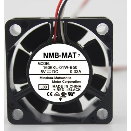 40mm fan original For NMB 1606KL-01W-B50 DC 5V 0.32A 40x40x15mm Server Square cooling fan