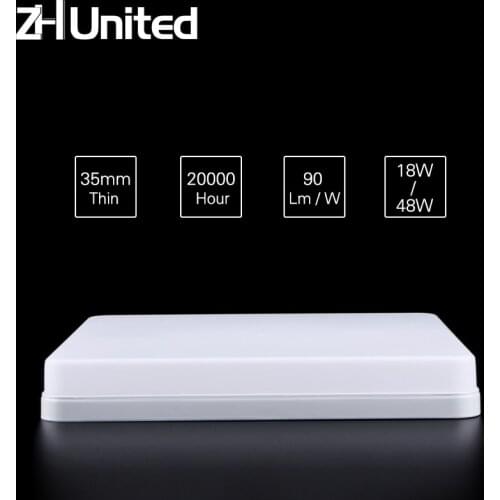 LED Square Panel Light 18W 24W 36W 48W Surface Mounted led ceiling light Deroration Home Lighting AC 85-265V lampada led lamp