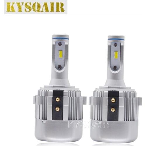 KYSQAIR 2PCS H7 LED Headlight For VW Passat Golf 6 Golf 7 Error Free Canbus LED Headlamp Bulb 72W 6000K H7 Low Beam LED Lights