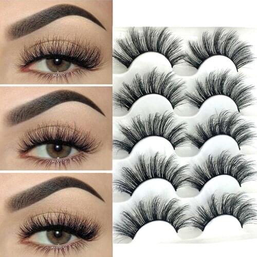 3D Mink False Eyelashes Lashes Natural Long Thick Handmade Soft Fake Wholesale Eyelash Set Package Lashes Makeup Extension Tools