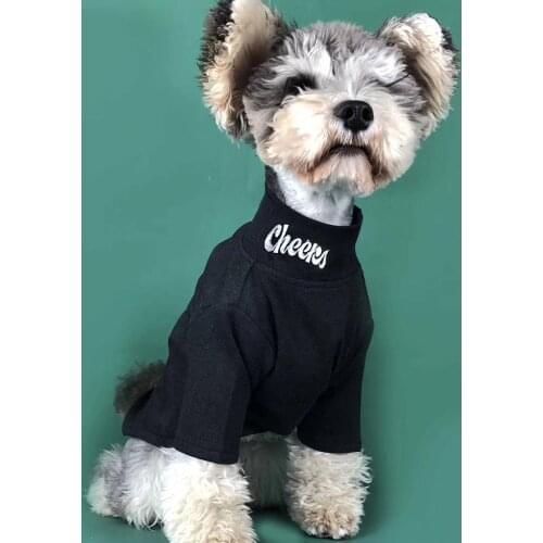 2020 New Style Dog Tshirt for Small Medium Dogs Fashion Winter Dog Clothes Chihuahua Shirts Popular Pets Turtleneck Costume