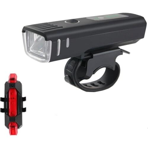 New 2000mAh Bicycle Front Light Bike Flashlight Bicycle Lantern LED USB Rechargeable MTB Bike Rear Lamp for Cycling Headlight
