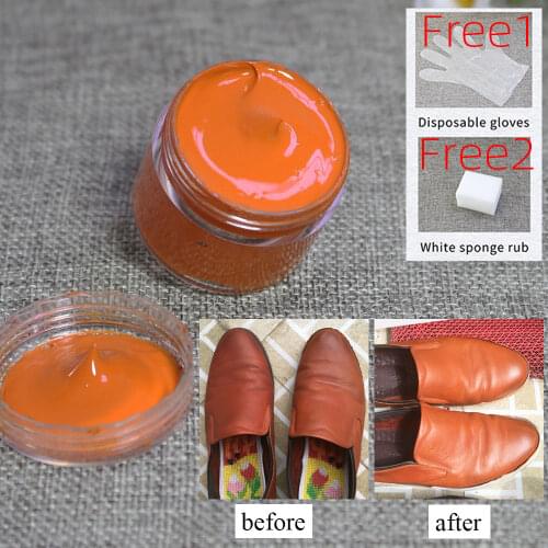 Orange Leather Paint Specially Used for Painting Leather Sofa, Bags, Shoes and Clothes Etc with Good Effect30ml,free Shipping