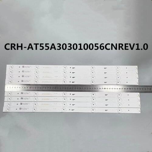 ORIGINAL LED Backlight strip 5 lamp 55 inch TV CRH-AT55A303010056CNREV1.0-75 4C-LB550T-XR6