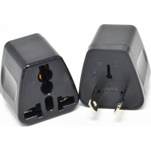 5Pc Plug adaptor 2pin Universal US/EU/UK to AU/NZ Power Plug Travel Adapter for Australia or New Zealand Home Use Converter Plug