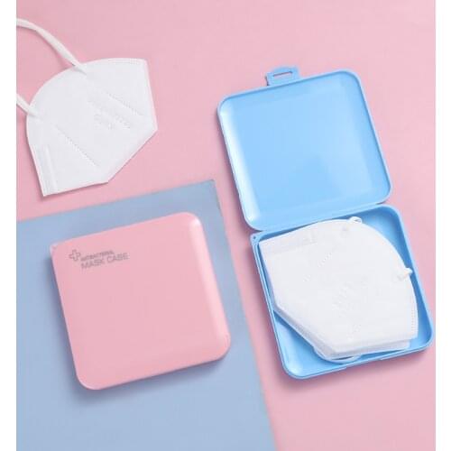 Portable Japanese household mask storage clip dust proof foldable mask box storage organizer