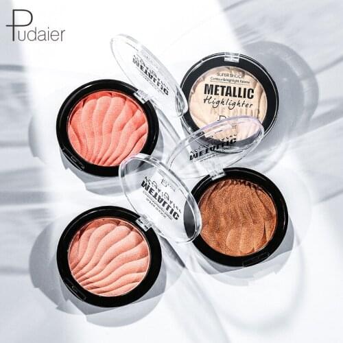 Pudaier Shell Highlights Pressed Powder Nose Shadow Repair Side Shadow Small V Face Three-dimensional Velvet Light Makeup