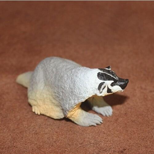 Pvc figure model toy Simulation wild animal ornaments plastic model toy USA badger