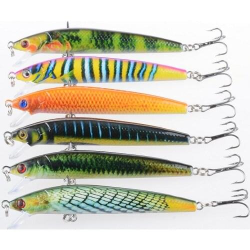 1PCS Hot fishing lures assorted colors minnow 9.5cm/8.5g fishing lures minnow crank hot model Artificial Bait Tackle