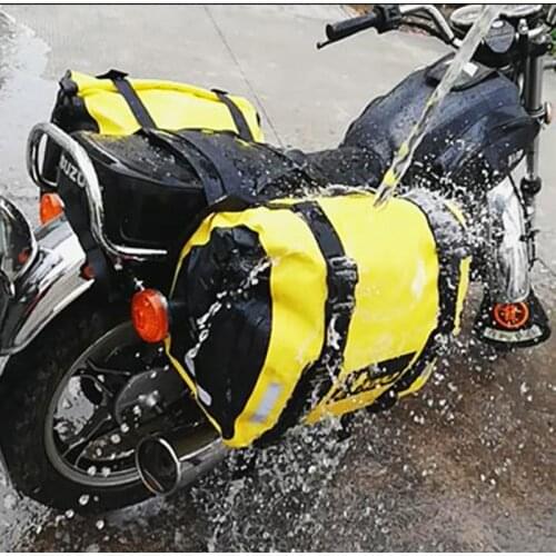 100% Waterproof Motorcycle Saddle Bag 60L Carrier Systems Touring Travel Bags Motocross Back Seat/Tail Bag Motor Rear Bag