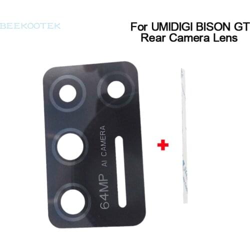 New Original UMIDIGI BISON GT Rear Back Camera Lens Glass Repai Replacement Accessories For UMIDIGI BISON GT 6.67inch Smartphone