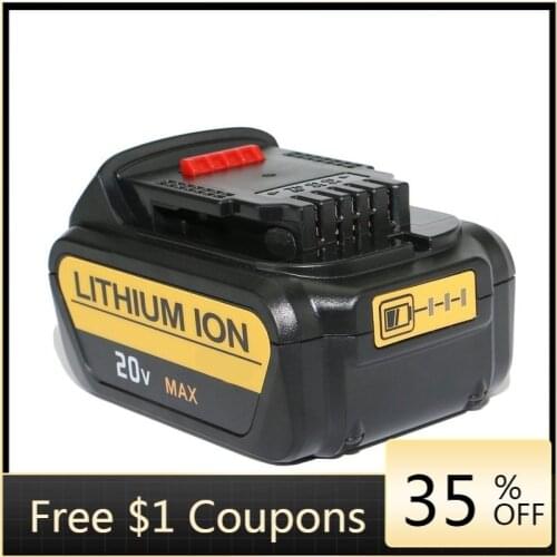 Ockered 20V 3000mah Lithium Battery Electric Nailer Replacement Battery for Dewalt LBXR20/DCB200/BCB204/DCB204-2/DCB180/ DCB182