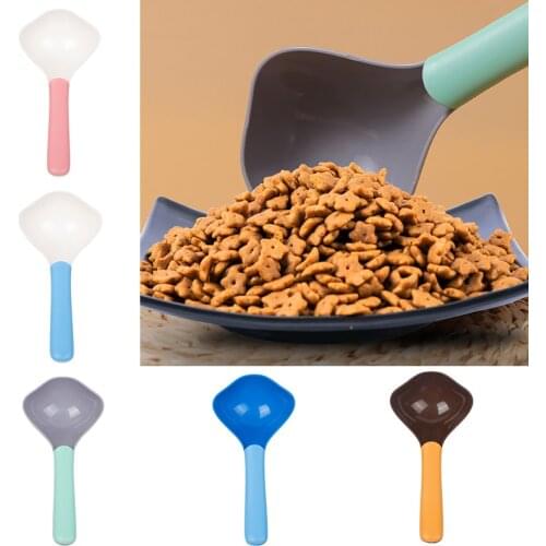 Pet Dog Plastic Spoon 21*9.6cm Long Handle Scoop Cat Feeder Shovel Food Shovel Pet Food Cans Canned Opener Tool