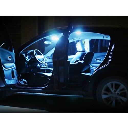 11x T10 W5W LED Bulbs Car Interior Atmosphere Foot Reading lights Mirror Makeup Lights Trunk Lamp kit For Ford Mondeo 2008-2012