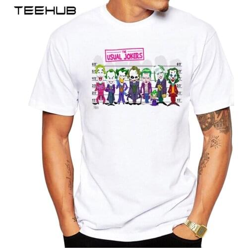 TEEHUB Mens New Fashion The Usual Jokers Design Short Sleeve T-Shirt Cool Tops Hipster T-Shirts