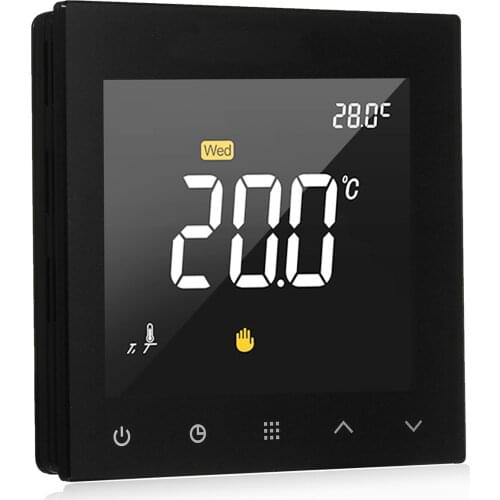 WIFI Smart Thermostat Programmable Water Floor Heating Temperature Controller Touchscreen Color Display wiht App Remote Control