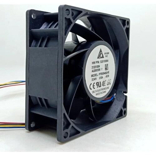 For Delta 90*90*38mm 4-wire PFB0948UHE 9038 48V 0.8A 7000RPM wire wind inverter cooling fan