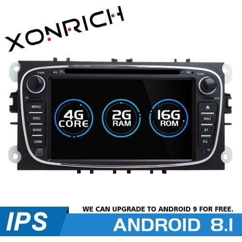 Xonrich Car Multimedia Player Android 8.1 GPS AutoRadio 2 Din For Ford Focus 2 Mondeo 4 S-Max C-Max Galaxy Kuga Transit Connect