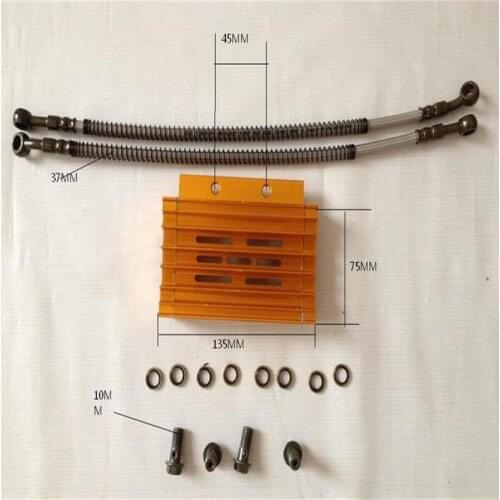 Golden Oil Cooling Radiator cooler for 110cc 125cc Engine moto atv motorcycle dirt pit bike parts for honda crf ktm ttr klx 110