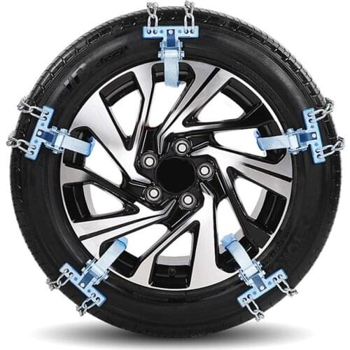 Universal Car Snow Chain Winter Tire Wheel Wear-resistant Steel Adjustable Anti-skid Safety Double Snap Skid Wheel Chains