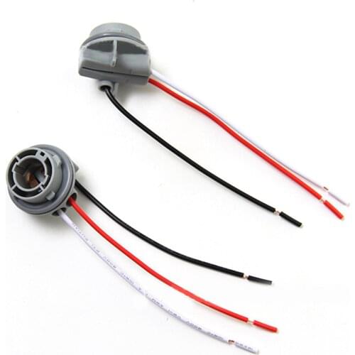 2pcs BAY15D/1157 Car Light Socket Plug Wiring Harness Light Bulb Base Lamp Holder Headlight Plug for Car Turn Signal Light Bulb