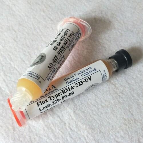 2pcs Solder Soldering Paste Flux Grease RMA-223 10cc No-Clean Solder Soldering Paste for LED BGA SMD PGA RMA223 RMA-223-UV