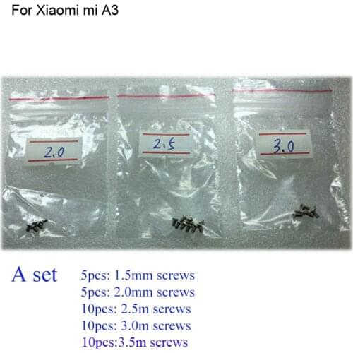 30PCS a set Silver Screw For Xiaomi mi A3 mainboard motherboard Cover Screws Repair Parts For Xiaomi mi A 3 mIA3