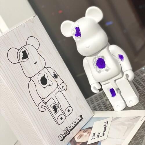 28cm Bearbricklys 400% Original Bearbrick Toy Corrosion PVC Action Figure Collectible Art Toy
