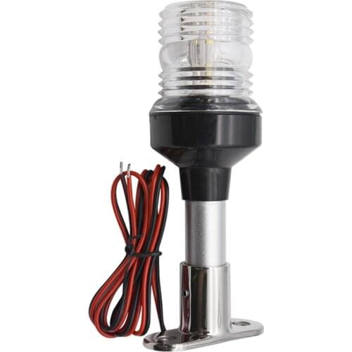 6 Inch Fold Down LED Navigation Light 360 Degree Sailing Signal Lamp for Yacht Boat Stern Anchor Light